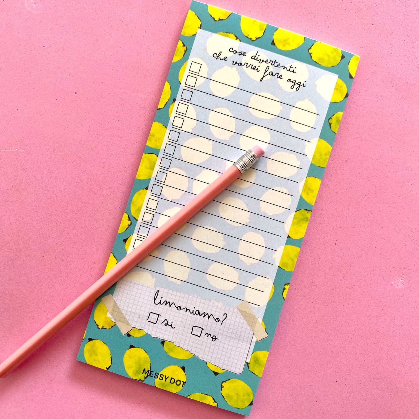To Do List Limoni con matita