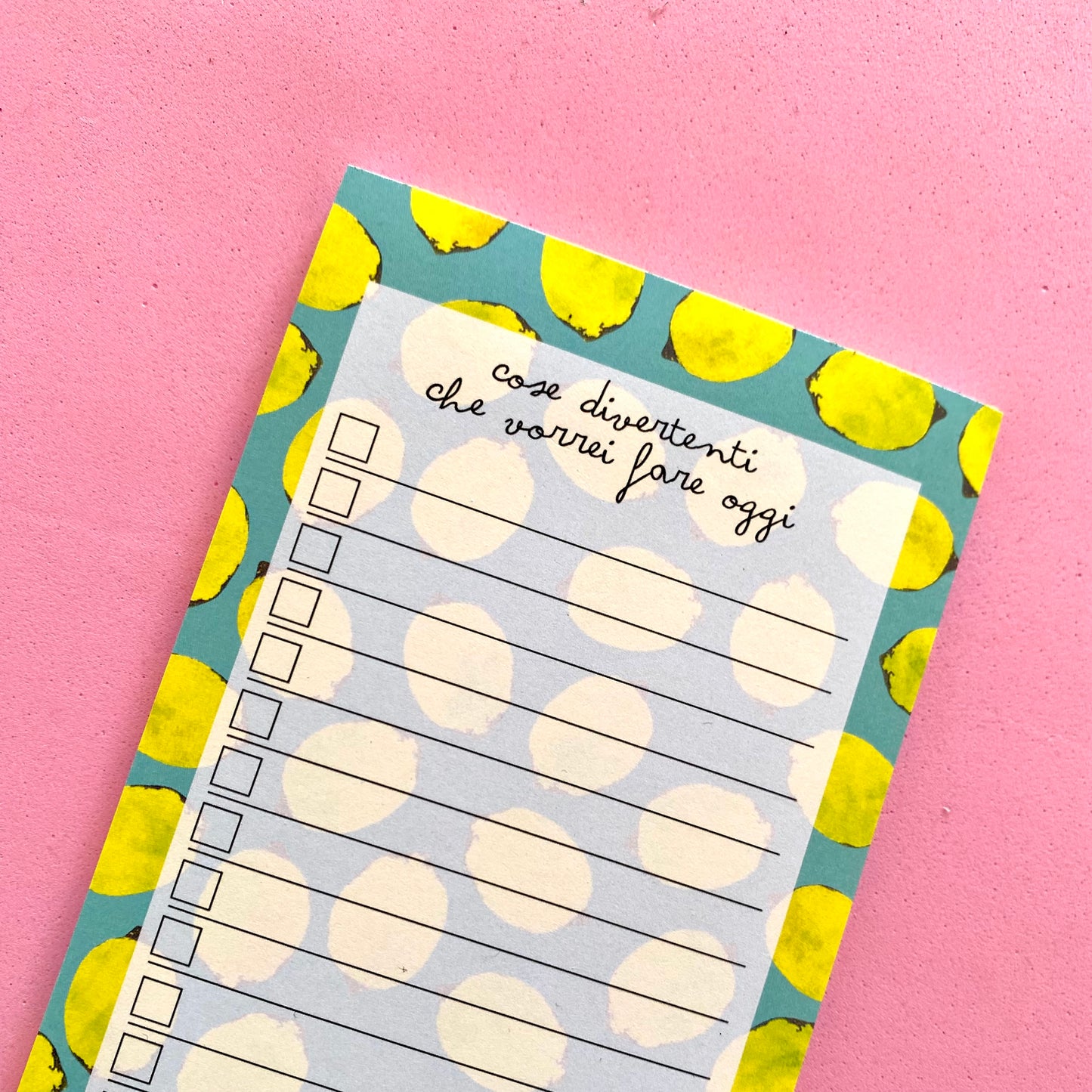 To Do List Limoni con matita