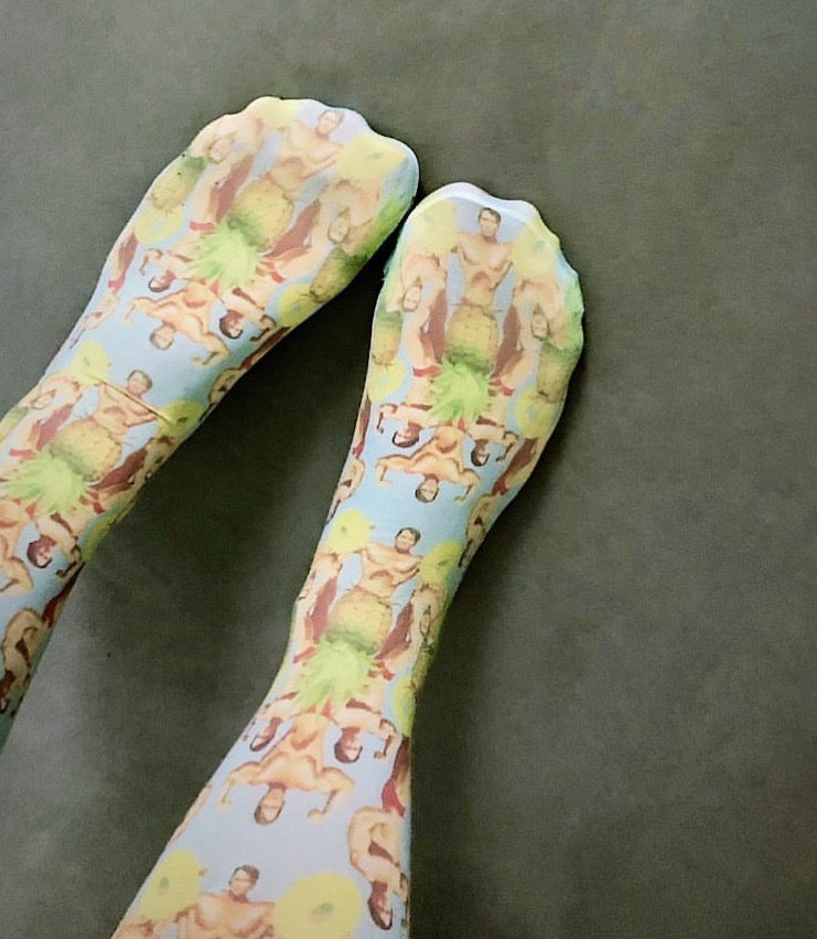 Calzetti Setosi Pop stampa Ananas